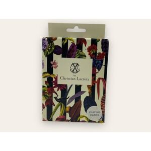 Christian Lacroix Playing Cards Exotic Tropical Plants & Birds NEW Game Night